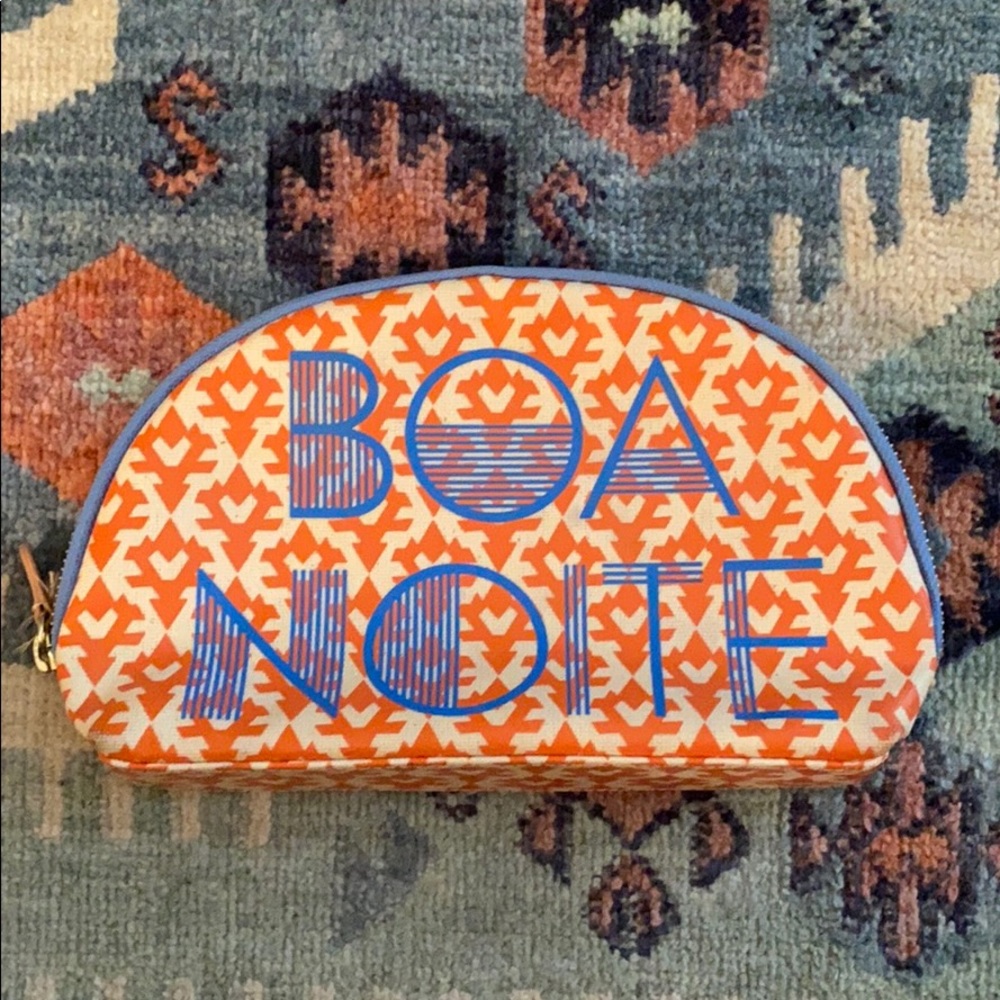 SOLD - J Crew Bom Dia Boa Noite Makeup Pouch